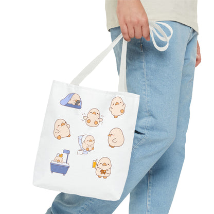 Cute Cartoon Chick Tote Bag – Eco-Friendly Animal Lover Gift