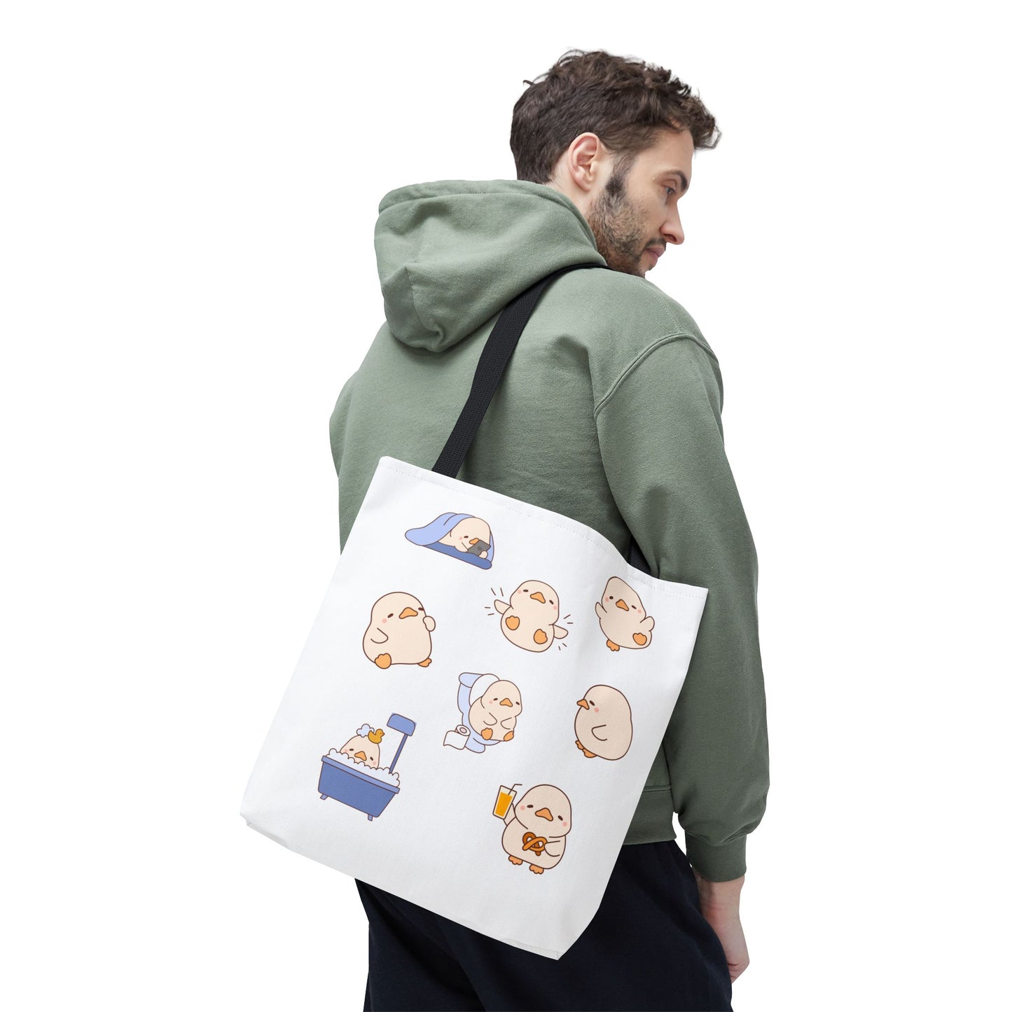 Cute Cartoon Chick Tote Bag – Eco-Friendly Animal Lover Gift