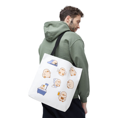 Cute Cartoon Chick Tote Bag – Eco-Friendly Animal Lover Gift