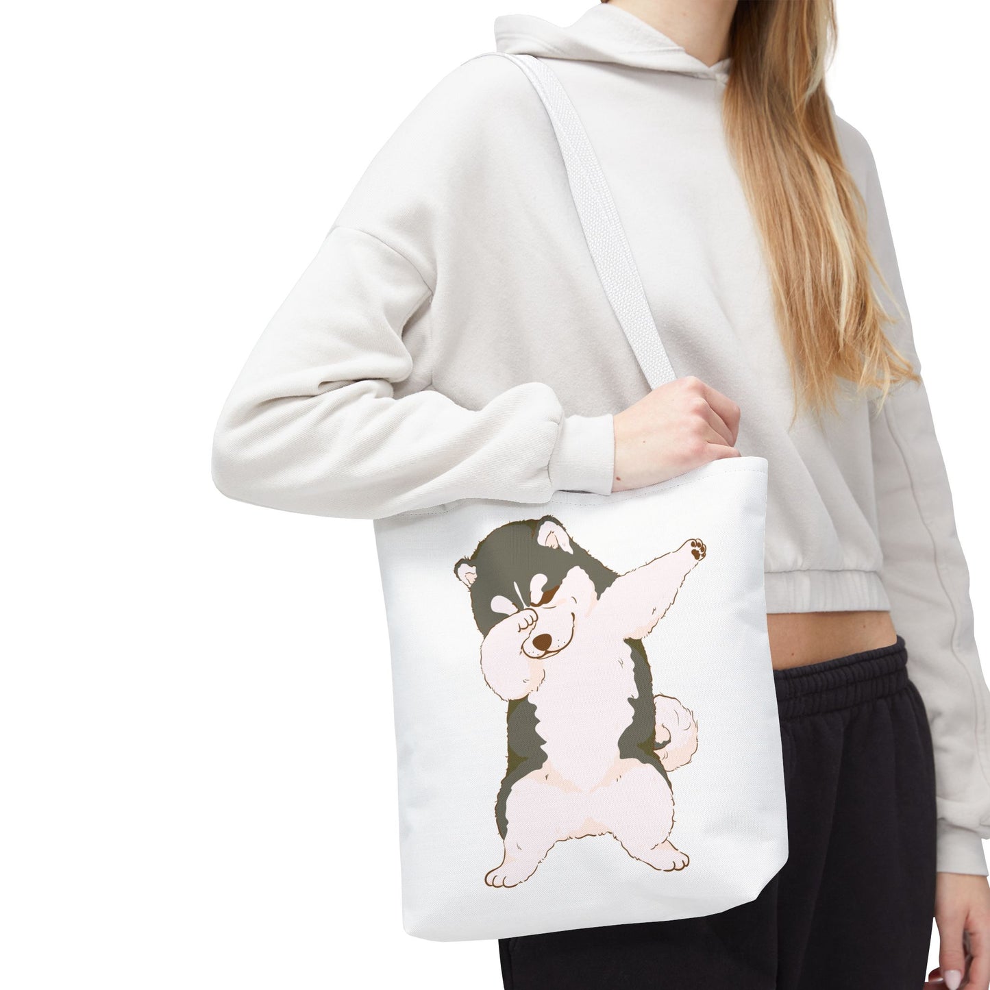 Cute Dog Tote Bag – Pet Lover Gift, Animal Print Canvas Shopping Bag, Eco-Friendly Carryall for Dog Owners & Everyday Use