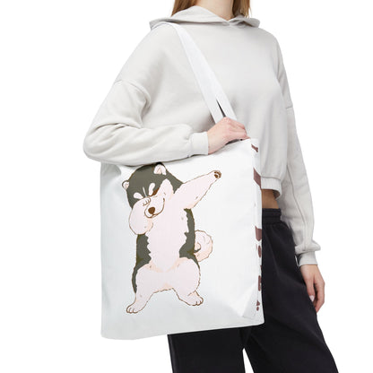 Cute Dog Tote Bag – Pet Lover Gift, Animal Print Canvas Shopping Bag, Eco-Friendly Carryall for Dog Owners & Everyday Use