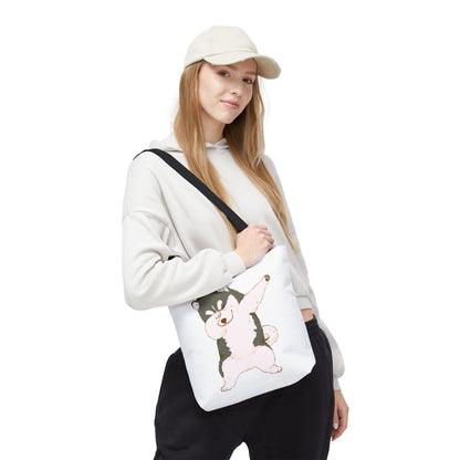 Cute Dog Tote Bag – Pet Lover Gift, Animal Print Canvas Shopping Bag, Eco-Friendly Carryall for Dog Owners & Everyday Use