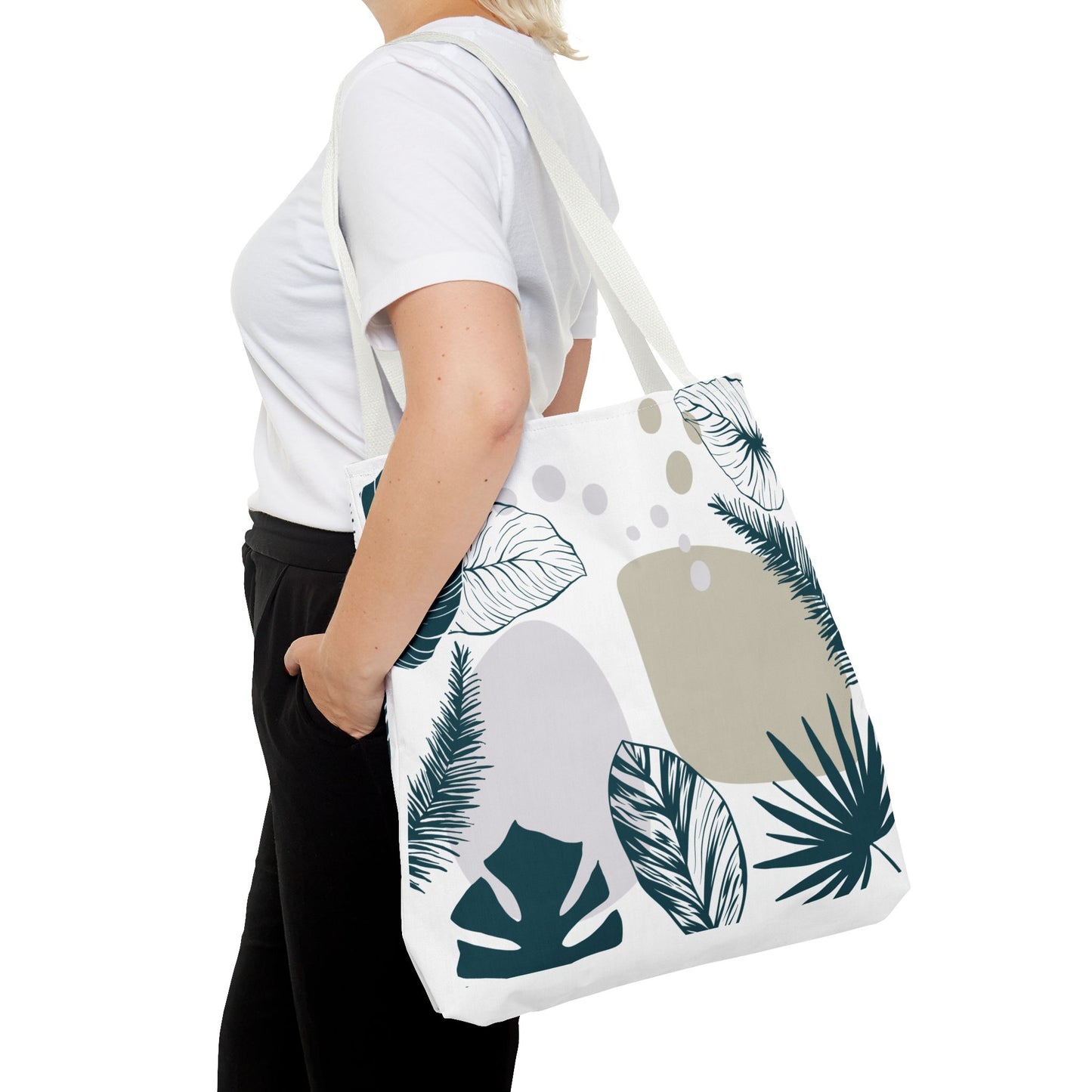 Chic Botanical Tote Bag – Floral Eco-Friendly Everyday Carryall