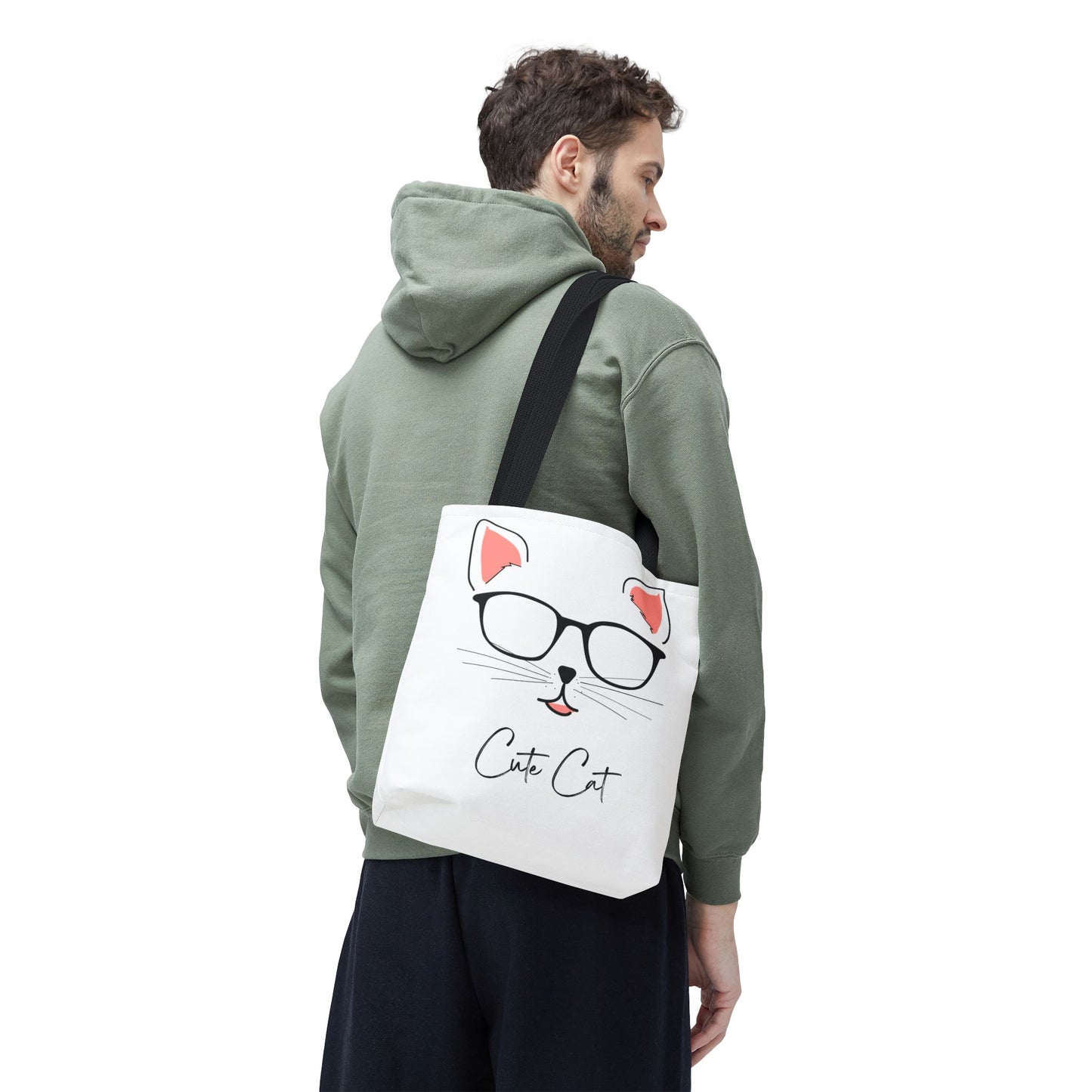 Cute Cat Tote Bag – Eco-Friendly Gift for Cat Lovers