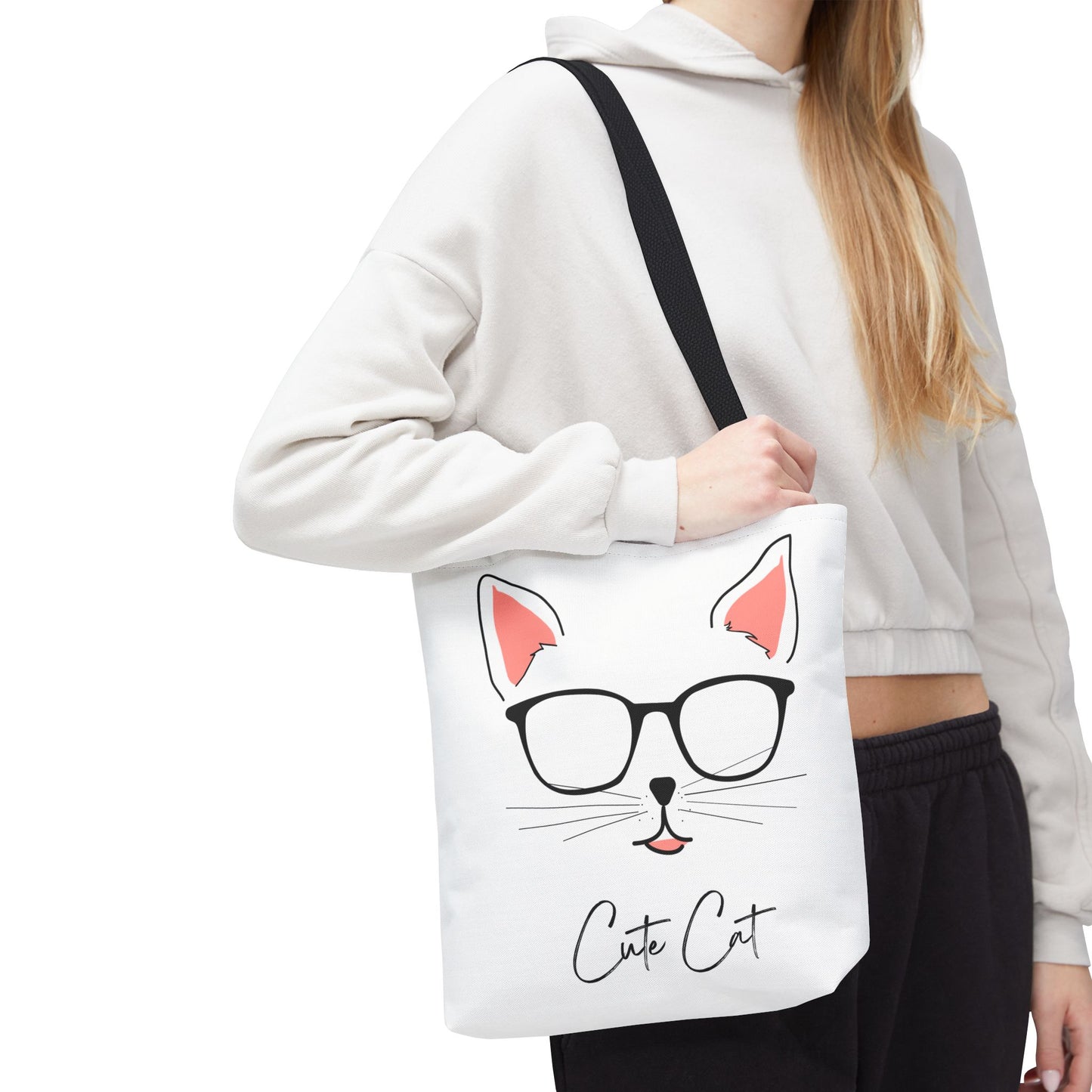 Cute Cat Tote Bag – Eco-Friendly Gift for Cat Lovers