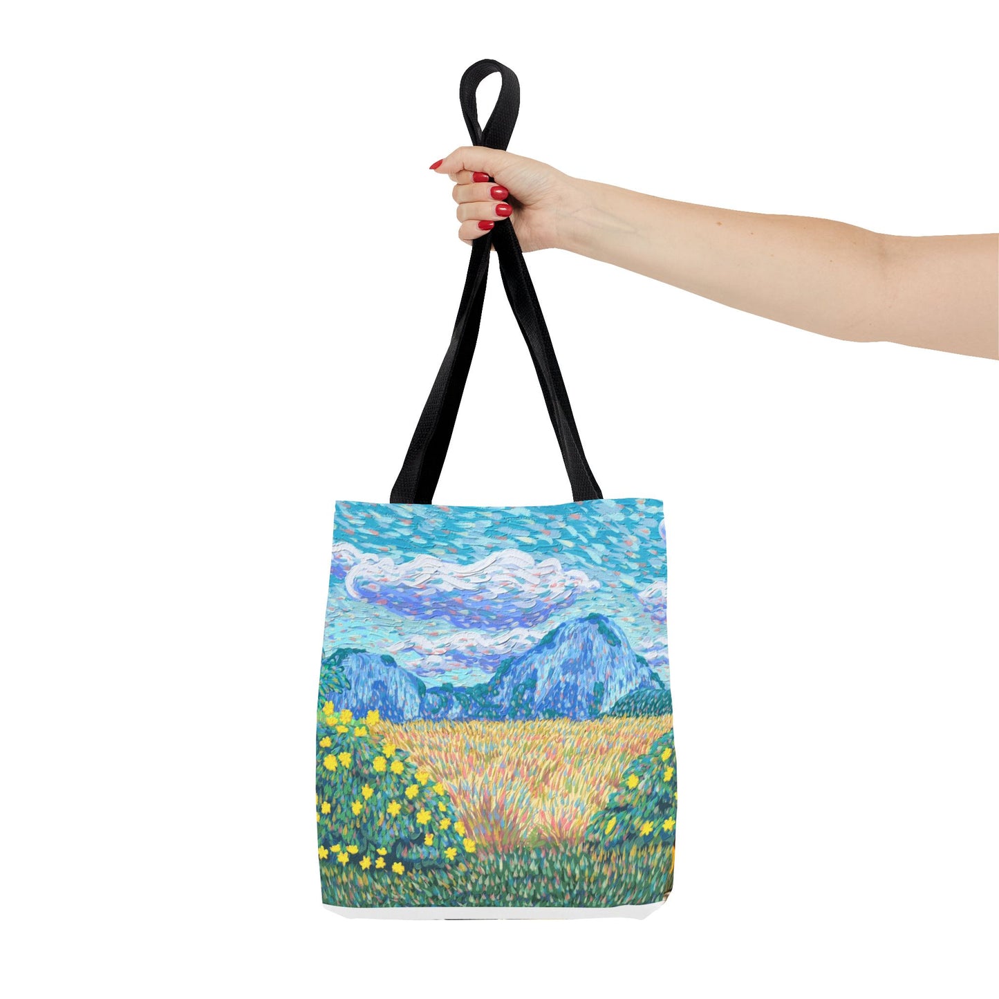 Nature-Inspired Tote Bag – Floral Canvas Shopper, Eco-Friendly Carryall, Unique Gift for Art Lovers, Birthdays & Mother’s Day