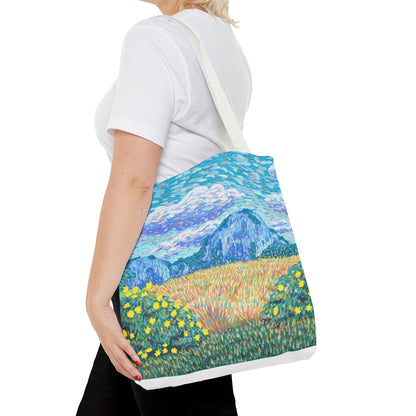 Nature-Inspired Tote Bag – Floral Canvas Shopper, Eco-Friendly Carryall, Unique Gift for Art Lovers, Birthdays & Mother’s Day