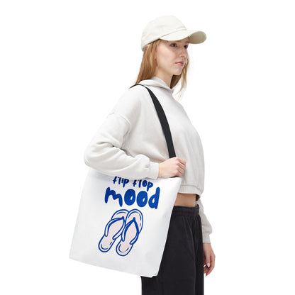 Fun Flip Flop Mood Tote Bag – Beach Days & Summer Vacation Gift